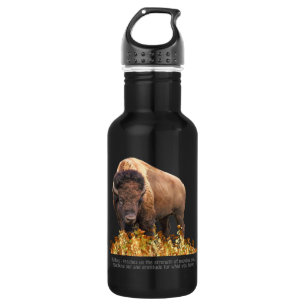 Animal Totem Spiritueel, bizon, buffel inspiratie Waterfles