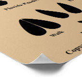 Animal Tracks of Florida Poster (medium) (Hoek)