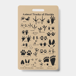 Animal Tracks van Florida Badge