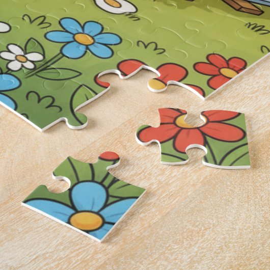 Animal Train Adventure Puzzle Legpuzzel (Zijkant)