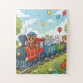 Animal Train Adventure Puzzle Legpuzzel (Verticaal)