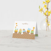 Animal Train Notitiekaarten (Gele Bloem)