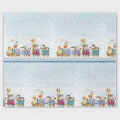Animal Train Wrapping Paper Cadeaupapier (Vlak)