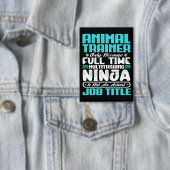 Animal Trainer Functie Beroep Grappige Training Button (Insitu)