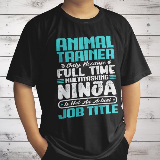 Animal Trainer Functie Beroep Grappige Training T-shirt