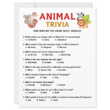 Animal Trivia Game
