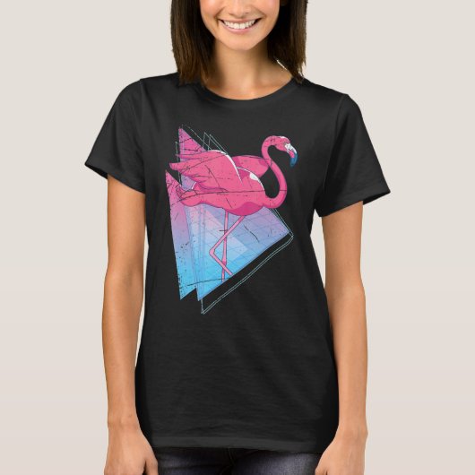 Animal Tropical Bird 80s Vaporwave Aesthetic F T-shirt (Voorkant)