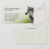 Animal vet appoinment afsprakenkaartje (Voorkant / Achterkant)