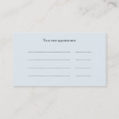 Animal vet appoinment afsprakenkaartje (Achterkant)