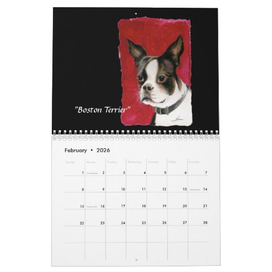 Animal Watercolor Calendar Kalender (Feb 2026)