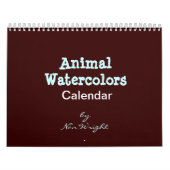Animal Watercolor Calendar Kalender (Hoes)