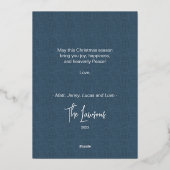 Animal Woodland echte folie Kerstmis Kaart - Frog (Achterkant)