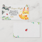 Animal Woodland - Luier Raffle Kaart (Voorkant / Achterkant)
