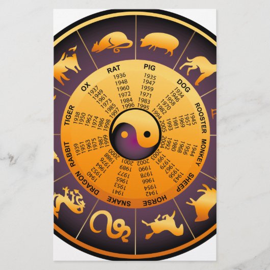 Animal Yin Yang Briefpapier (Voorkant)