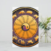 Animal Yin Yang Briefpapier (Staand voorkant)
