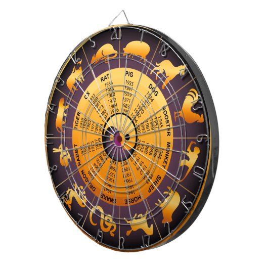 Animal Yin Yang Dartbord (Voorkant Rechts)