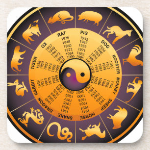 Animal Yin Yang Drankjes Onderzetter
