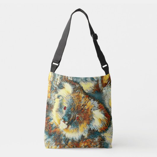 AnimalArt_Beer_005 Crossbody Tas (Voorkant)