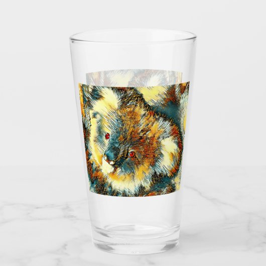 AnimalArt_Beer_005 Glas (Voorkant)