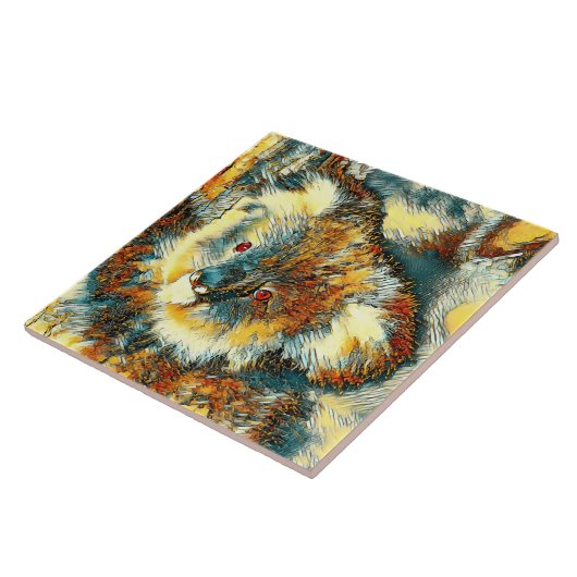 AnimalArt_Beer_005 Tegeltje (Zijkant)