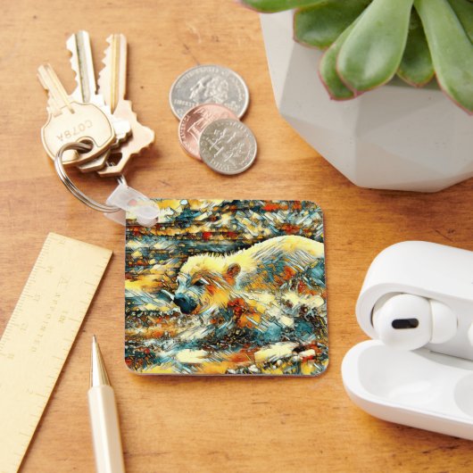 AnimalArt_Beer_010 Sleutelhanger (Bureau)