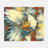 AnimalArt_Bird_004 Fleece Deken (Voorkant (Horizontaal))