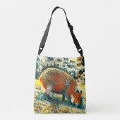 AnimalArt_Capybara_001 Crossbody Tas (Achterkant)