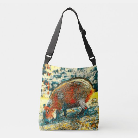 AnimalArt_Capybara_001 Crossbody Tas (Voorkant)