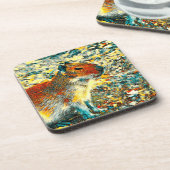 AnimalArt_Capybara_003 Bier Onderzetter (Linkerzijde)