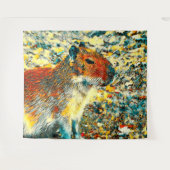 AnimalArt_Capybara_003 Wandkleed (Voorkant (horizontaal))