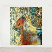 AnimalArt_Capybara_003 Wandkleed (Voorkant)