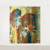 AnimalArt_Capybara_004 Wandkleed (Voorkant)