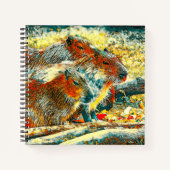 AnimalArt_Capybara_005 Notitieboek (Voorkant)