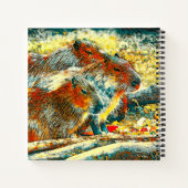 AnimalArt_Capybara_005 Notitieboek (Achterkant)