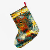 AnimalArt_Capybara_006 Grote Kerstsok (Achterkant (Hangend))