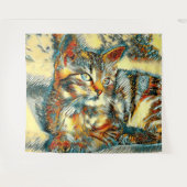 AnimalArt_Cat_015 Wandkleed (Voorkant (horizontaal))