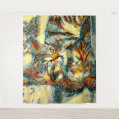 AnimalArt_Cat_015 Wandkleed (Voorkant)