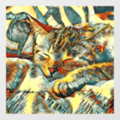AnimalArt_Cat_033 Raamsticker (Vel)