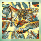 AnimalArt_Cat_033 Raamsticker (Vel 3)