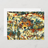 AnimalArt_Cheetah_005 Briefkaart (Voorkant / Achterkant)