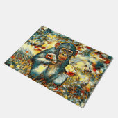 AnimalArt_Chimpanzee_003 Deurmat (Schuin)