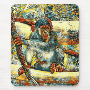 AnimalArt_Chimpanzee_011 Muismat