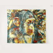AnimalArt_Chimpanzee_012 Wandkleed (Voorkant (horizontaal))