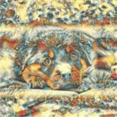 AnimalArt_Dog_001 Sticker (Voorkant)