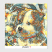 AnimalArt_Dog_002 Sticker (Vel)