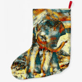 AnimalArt_Elephant_003 Grote Kerstsok (Achterkant)