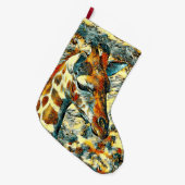 AnimalArt_Giraffe_002 Grote Kerstsok (Voorkant (Hangend))