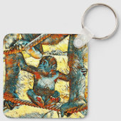 AnimalArt_Gorilla_006 Sleutelhanger (Achterkant)