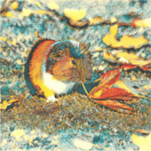 AnimalArt_GuineaPig_001 Sticker (Voorkant)