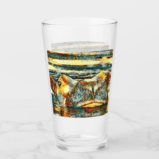 AnimalArt_Hippo_001 Glas (Voorkant)